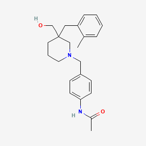 molecular formula C23H30N2O2 B4608173 N-(4-{[3-(hydroxymethyl)-3-(2-methylbenzyl)-1-piperidinyl]methyl}phenyl)acetamide 