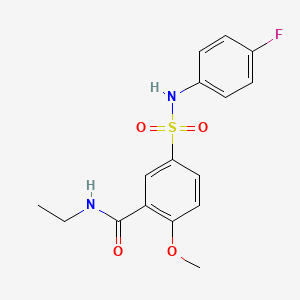 N-ethyl-5-{[(4-fluorophenyl)amino]sulfonyl}-2-methoxybenzamide