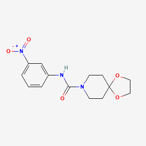 N-(3-nitrophenyl)-1,4-dioxa-8-azaspiro[4.5]decane-8-carboxamide