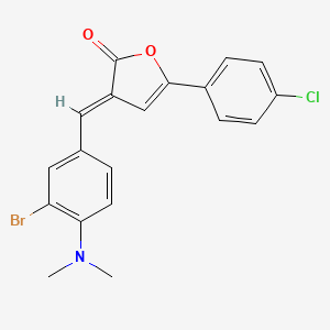 (3E)-3-[3-bromo-4-(dimethylamino)benzylidene]-5-(4-chlorophenyl)furan-2(3H)-one