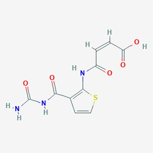 4-[(3-{[(aminocarbonyl)amino]carbonyl}-2-thienyl)amino]-4-oxo-2-butenoic acid