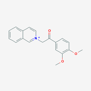 molecular formula C19H18NO3+ B460822 2-[2-(3,4-Dimethoxyphenyl)-2-oxoethyl]isoquinolinium 
