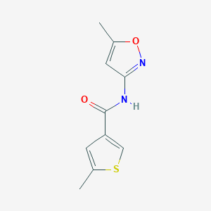 5-methyl-N-(5-methyl-1,2-oxazol-3-yl)thiophene-3-carboxamide