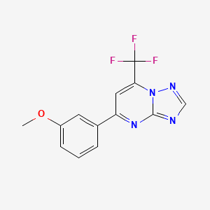 5-(3-Methoxyphenyl)-7-(trifluoromethyl)-[1,2,4]triazolo[1,5-a]pyrimidine