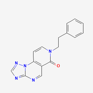 molecular formula C16H13N5O B4608234 7-(2-phenylethyl)pyrido[3,4-e][1,2,4]triazolo[1,5-a]pyrimidin-6(7H)-one 