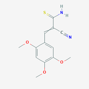 molecular formula C13H14N2O3S B460827 2-Cyano-3-(2,4,5-trimethoxyphenyl)-2-propenethioamide 