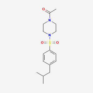 1-{4-[(4-ISOBUTYLPHENYL)SULFONYL]PIPERAZINO}-1-ETHANONE