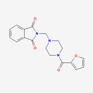 molecular formula C18H17N3O4 B4608295 2-{[4-(2-furoyl)-1-piperazinyl]methyl}-1H-isoindole-1,3(2H)-dione 