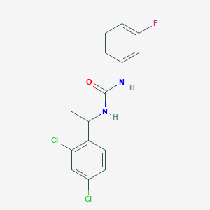 1-[1-(2,4-Dichlorophenyl)ethyl]-3-(3-fluorophenyl)urea