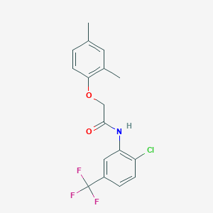 N-[2-chloro-5-(trifluoromethyl)phenyl]-2-(2,4-dimethylphenoxy)acetamide