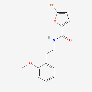 molecular formula C14H14BrNO3 B4608377 5-bromo-N-[2-(2-methoxyphenyl)ethyl]furan-2-carboxamide 