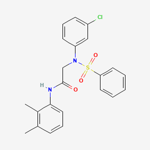 2-[N-(benzenesulfonyl)-3-chloroanilino]-N-(2,3-dimethylphenyl)acetamide