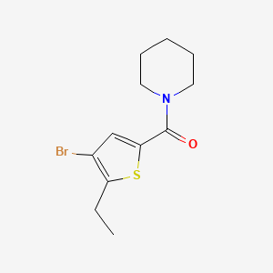 molecular formula C12H16BrNOS B4608409 1-[(4-bromo-5-ethyl-2-thienyl)carbonyl]piperidine 