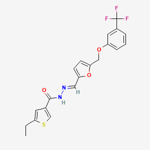 5-ethyl-N'-[(5-{[3-(trifluoromethyl)phenoxy]methyl}-2-furyl)methylene]-3-thiophenecarbohydrazide