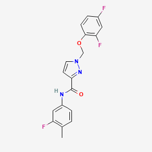 1-[(2,4-DIFLUOROPHENOXY)METHYL]-N~3~-(3-FLUORO-4-METHYLPHENYL)-1H-PYRAZOLE-3-CARBOXAMIDE