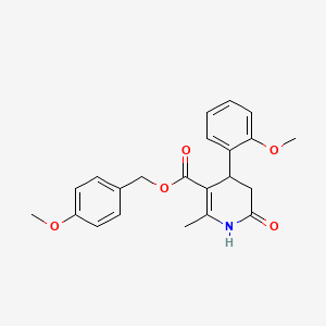 (4-METHOXYPHENYL)METHYL 4-(2-METHOXYPHENYL)-2-METHYL-6-OXO-1,4,5,6-TETRAHYDROPYRIDINE-3-CARBOXYLATE