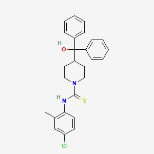 N-(4-CHLORO-2-METHYLPHENYL)-4-[HYDROXY(DIPHENYL)METHYL]TETRAHYDRO-1(2H)-PYRIDINECARBOTHIOAMIDE