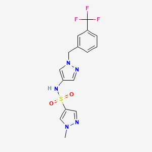 1-METHYL-N~4~-{1-[3-(TRIFLUOROMETHYL)BENZYL]-1H-PYRAZOL-4-YL}-1H-PYRAZOLE-4-SULFONAMIDE