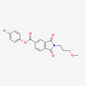 4-BROMOPHENYL 2-(3-METHOXYPROPYL)-1,3-DIOXOISOINDOLE-5-CARBOXYLATE