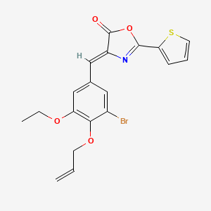 4-[4-(allyloxy)-3-bromo-5-ethoxybenzylidene]-2-(2-thienyl)-1,3-oxazol-5(4H)-one