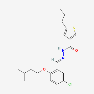 N'-[5-chloro-2-(3-methylbutoxy)benzylidene]-5-propyl-3-thiophenecarbohydrazide