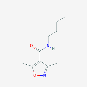 N-butyl-3,5-dimethyl-4-isoxazolecarboxamide