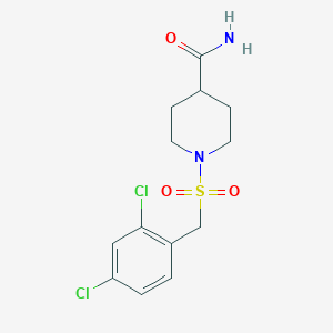 1-[(2,4-dichlorobenzyl)sulfonyl]-4-piperidinecarboxamide