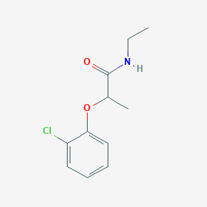 molecular formula C11H14ClNO2 B4608589 2-(2-chlorophenoxy)-N-ethylpropanamide 