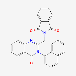 molecular formula C27H17N3O3 B4608598 2-{[3-(1-naphthyl)-4-oxo-3,4-dihydro-2-quinazolinyl]methyl}-1H-isoindole-1,3(2H)-dione 