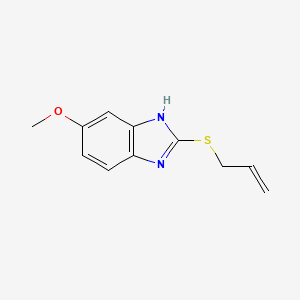 molecular formula C11H12N2OS B4608637 2-(allylthio)-5-methoxy-1H-benzimidazole CAS No. 5549-72-4