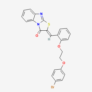 (2Z)-2-{2-[2-(4-bromophenoxy)ethoxy]benzylidene}[1,3]thiazolo[3,2-a]benzimidazol-3(2H)-one