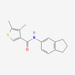 N-(2,3-dihydro-1H-inden-5-yl)-4,5-dimethyl-3-thiophenecarboxamide