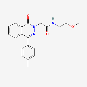 N-(2-METHOXYETHYL)-2-[4-(4-METHYLPHENYL)-1-OXO-1,2-DIHYDROPHTHALAZIN-2-YL]ACETAMIDE