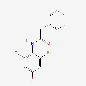 N-(2-bromo-4,6-difluorophenyl)-2-phenylacetamide