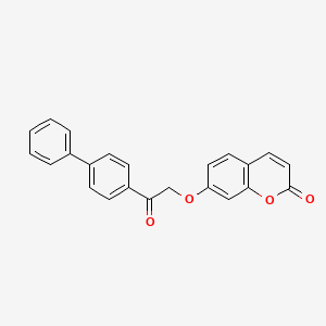 7-[2-(4-biphenylyl)-2-oxoethoxy]-2H-chromen-2-one