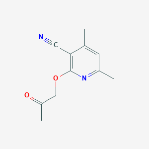 4,6-Dimethyl-2-(2-oxopropoxy)pyridine-3-carbonitrile