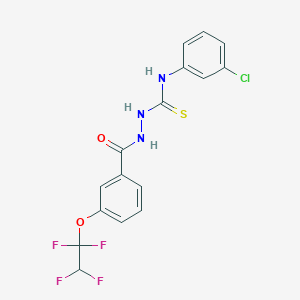 N~1~-(3-CHLOROPHENYL)-2-[3-(1,1,2,2-TETRAFLUOROETHOXY)BENZOYL]-1-HYDRAZINECARBOTHIOAMIDE