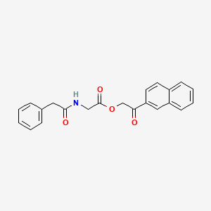 2-(2-naphthyl)-2-oxoethyl N-(phenylacetyl)glycinate