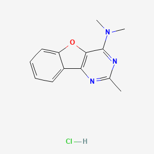 molecular formula C13H14ClN3O B4608824 N,N,2-trimethyl[1]benzofuro[3,2-d]pyrimidin-4-amine hydrochloride 