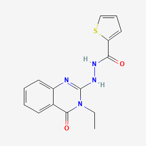 N'-(3-ethyl-4-oxo-3,4-dihydroquinazolin-2-yl)thiophene-2-carbohydrazide