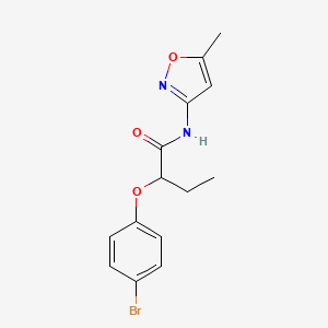 2-(4-bromophenoxy)-N-(5-methyl-1,2-oxazol-3-yl)butanamide