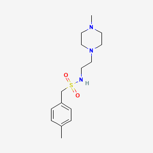 1-(4-methylphenyl)-N-[2-(4-methylpiperazin-1-yl)ethyl]methanesulfonamide