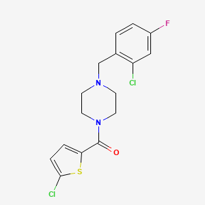 [4-(2-CHLORO-4-FLUOROBENZYL)PIPERAZINO](5-CHLORO-2-THIENYL)METHANONE