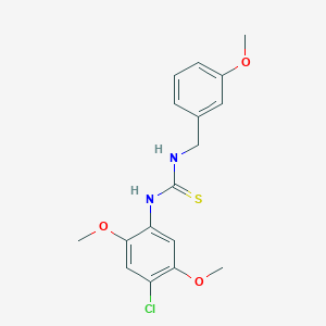 N-(4-chloro-2,5-dimethoxyphenyl)-N'-(3-methoxybenzyl)thiourea