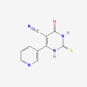 4-hydroxy-6-(3-pyridyl)-2-sulfanyl-5-pyrimidinecarbonitrile