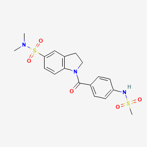 N,N-dimethyl-1-{4-[(methylsulfonyl)amino]benzoyl}-5-indolinesulfonamide