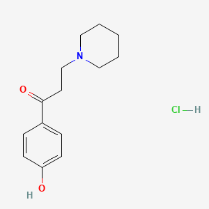 molecular formula C14H20ClNO2 B4608999 1-(4-Hydroxyphenyl)-3-piperidin-1-ylpropan-1-one;hydrochloride 