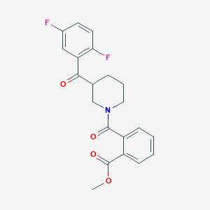 methyl 2-{[3-(2,5-difluorobenzoyl)-1-piperidinyl]carbonyl}benzoate