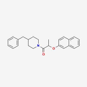 molecular formula C25H27NO2 B4609015 1-(4-Benzylpiperidin-1-yl)-2-(naphthalen-2-yloxy)propan-1-one 