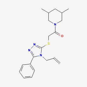 1-{[(4-allyl-5-phenyl-4H-1,2,4-triazol-3-yl)thio]acetyl}-3,5-dimethylpiperidine